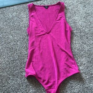 Guess purple bodysuit v neck